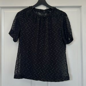 Madewell Sheer Sparkly Top